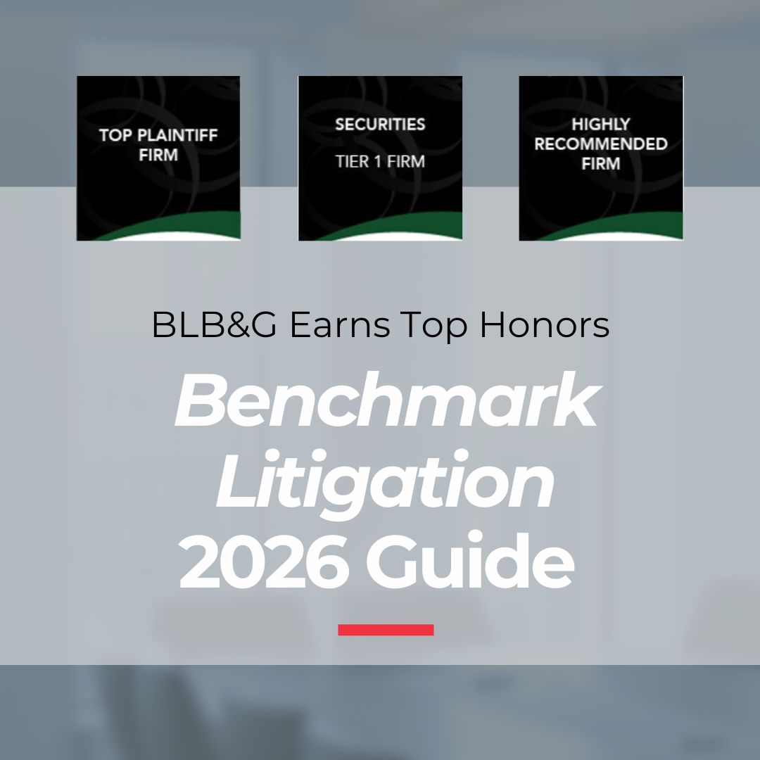 BLB&G Named Top Plaintiff Firm and Several Partners Honored in ...
