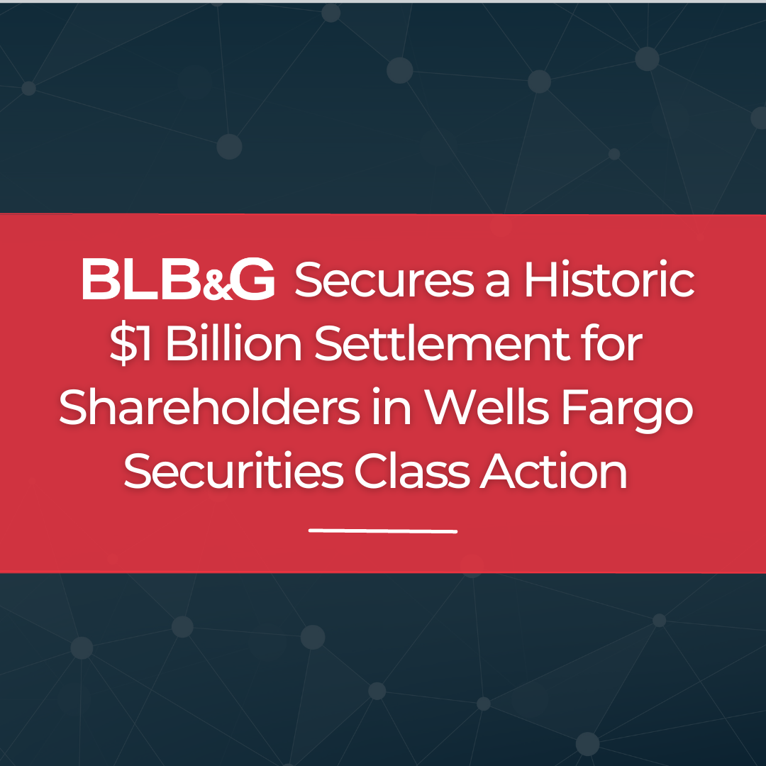 BLB&G Secures a Historic $1 Billion Settlement for Shareholders in ...